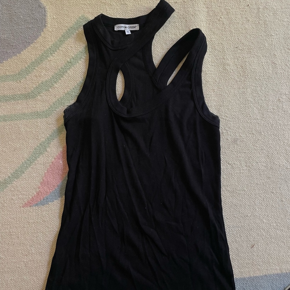 Cotton citizen black tank top